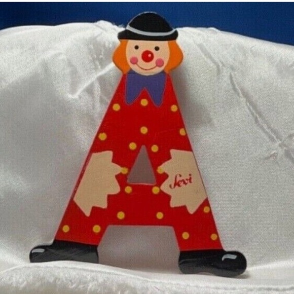 Sevi Hand Painted Alphabet Letters Wood Multicolor - Picture 2 of 15